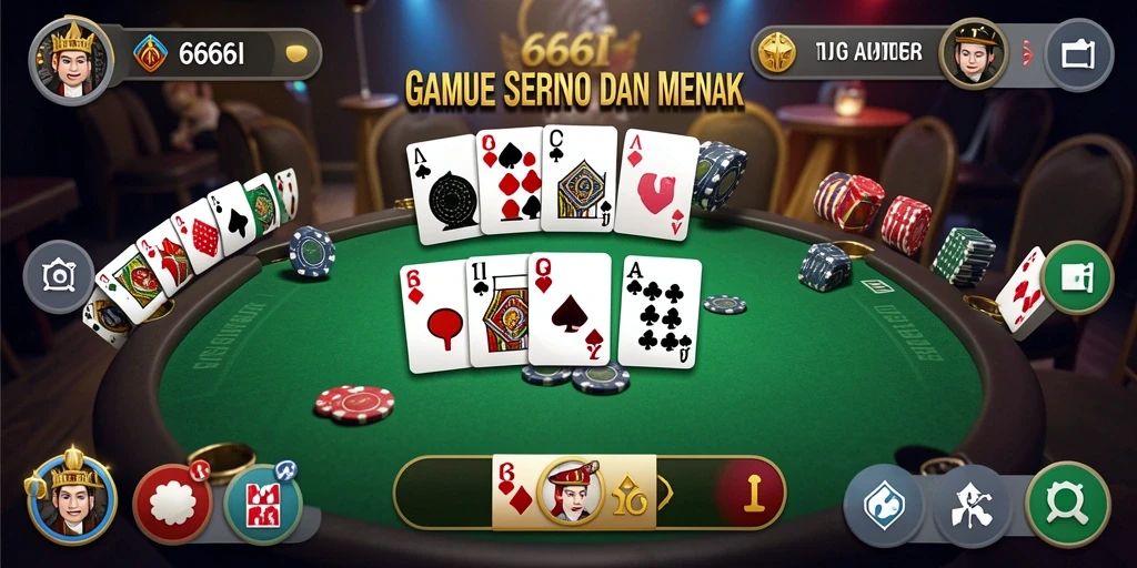 Screenshot gameplay 666I menampilkan momen seru dalam permainan Domino.