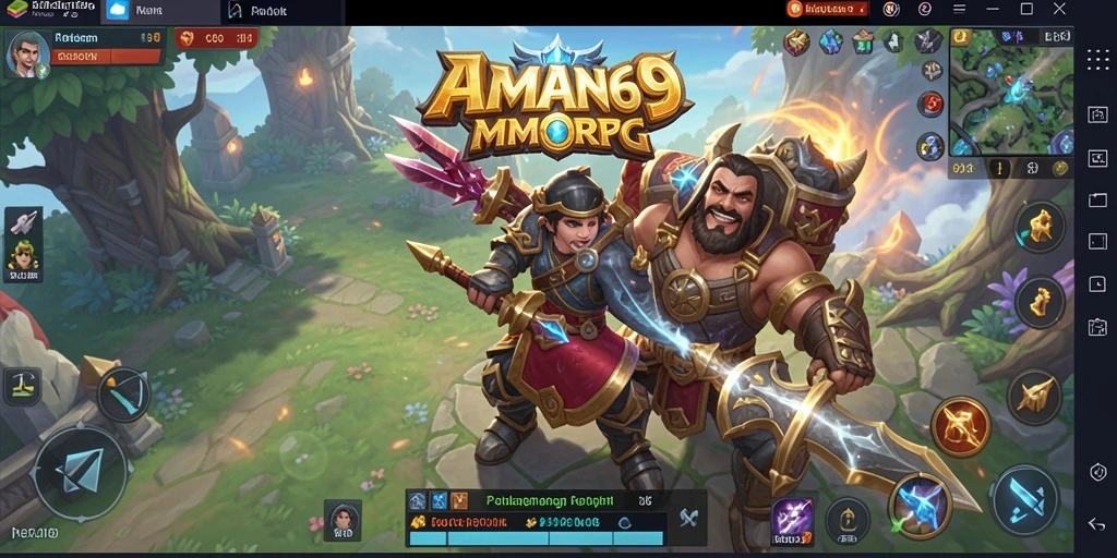 Tampilan gameplay memukau dari AMAN69 menunjukkan aksi seru dan petualangan epik.