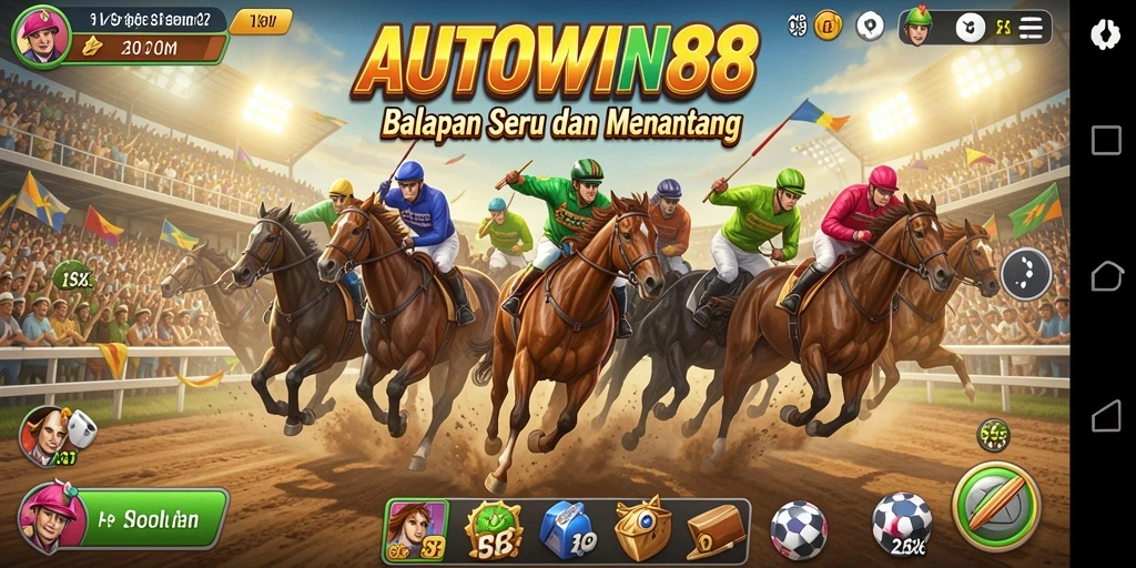 Gameplay seru balapan di AUTOWIN88 dengan mobil beragam.