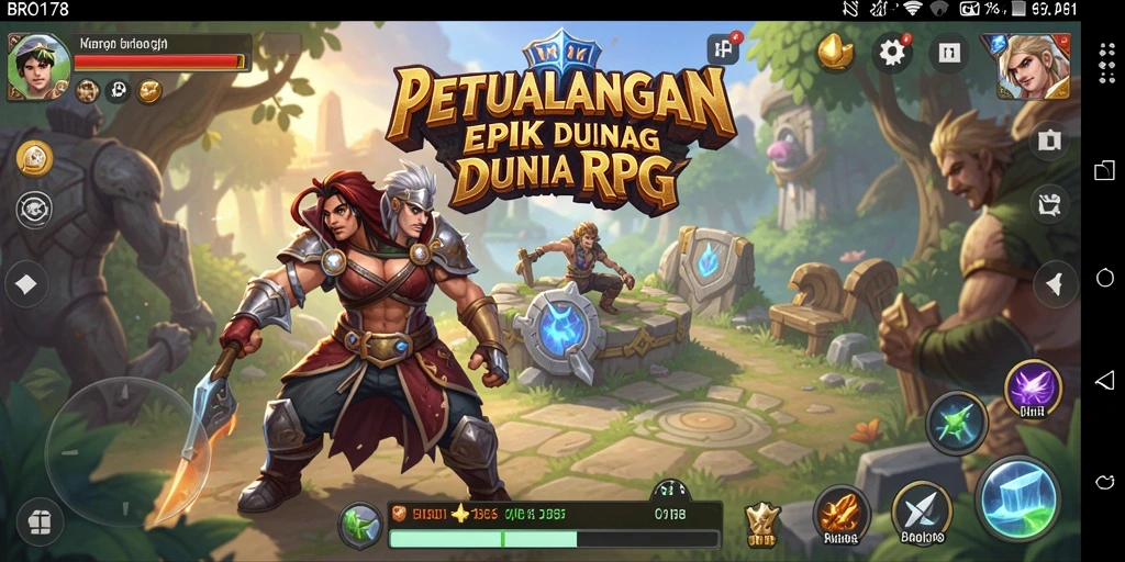 Tampilan gameplay epik dalam dunia RPG BRO178.