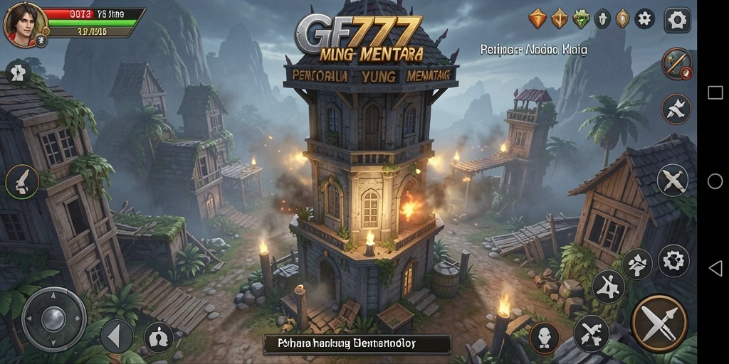 Tampilan gameplay menarik dari GF777 dalam pertempuran Tower Defense.
