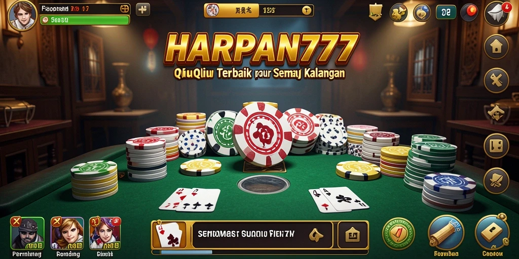 Tampilan gameplay QiuQiu yang menarik dan interaktif.