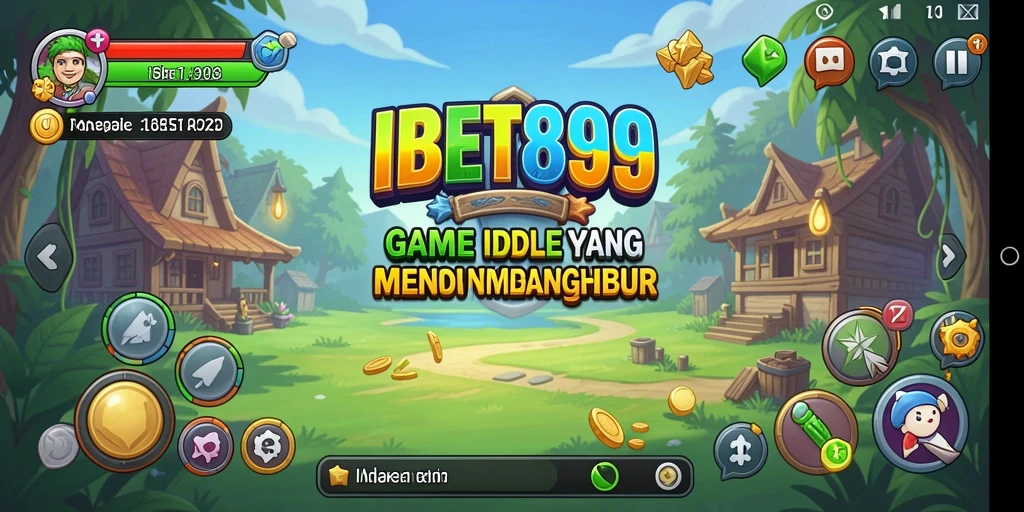 Tampilan gameplay IBET899 dengan banyak aktivitas Idle yang menarik.