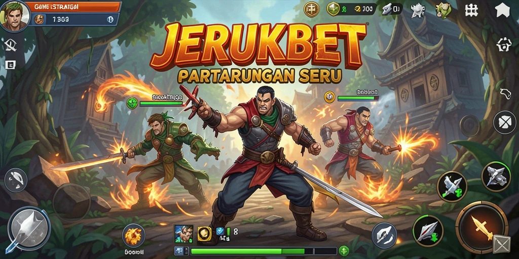 Tampilan gameplay menarik di JERUKBET dengan banyak aksi dan strategi.