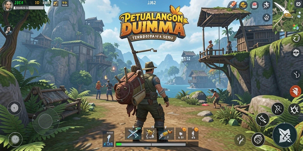 Screenshot utama JJ62 menampilkan aksi gameplay Open World yang dinamis.