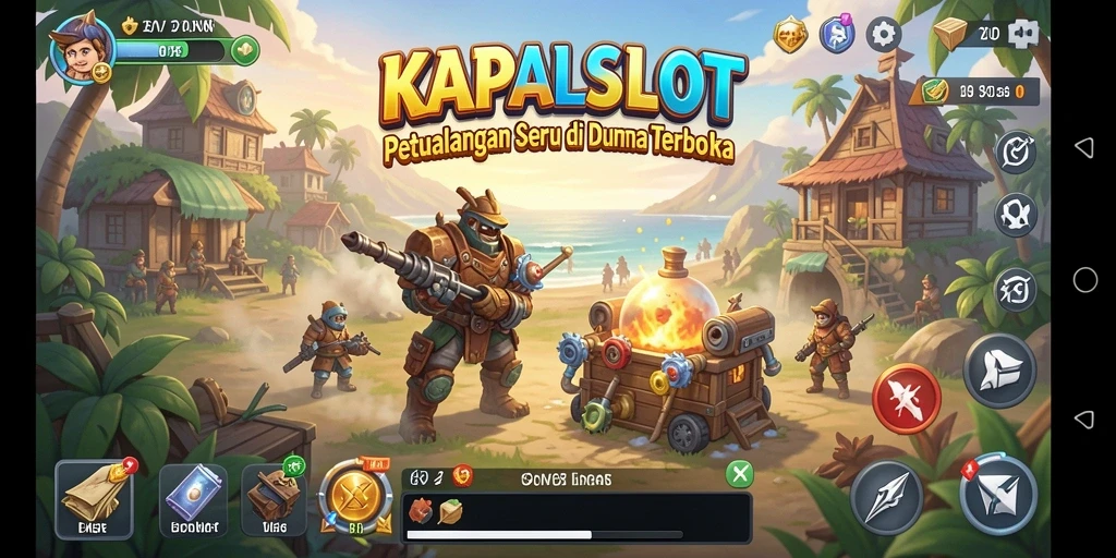 Tampilan gameplay seru di dunia terbuka KAPALSLOT.