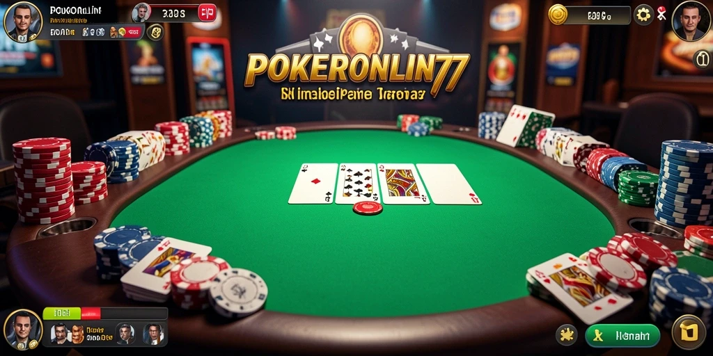 Tampilan gameplay POKERONLIN77 yang realistis dan menarik.