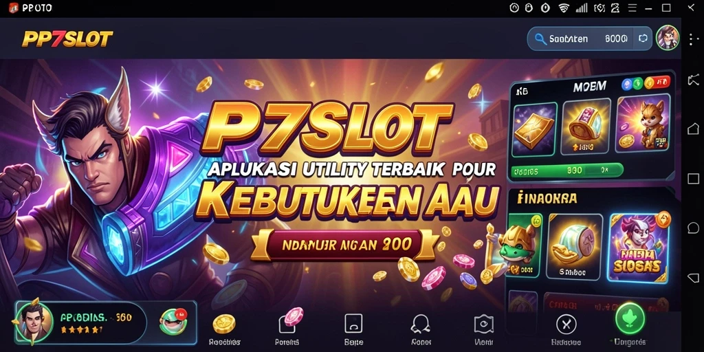 Tampilan utama PP7SLOT yang menunjukkan fitur Utility yang menarik.
