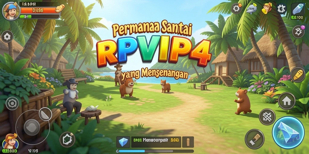Tampilan gameplay seru dan penuh warna dari RPVIP4.