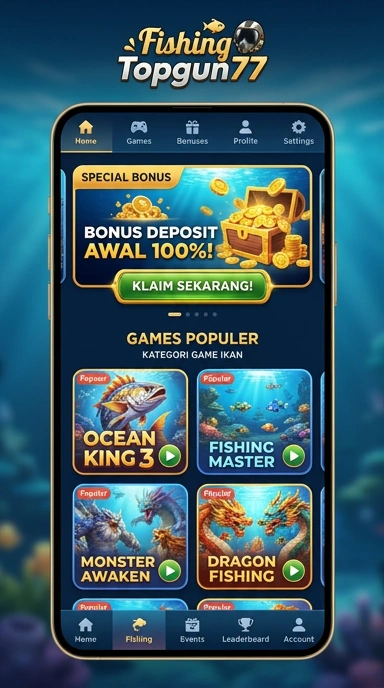 Tangkapan layar antarmuka aplikasi topgun77 yang ramah pengguna.